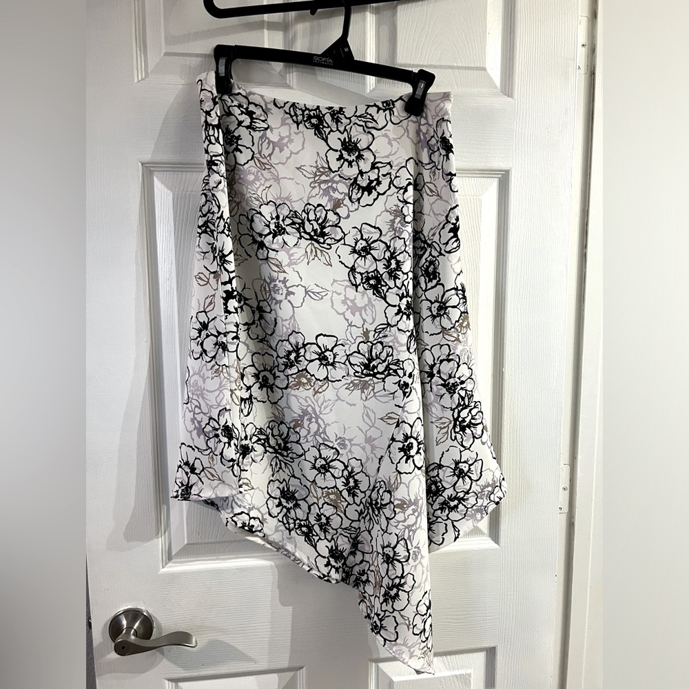 White House Black Market asymmetrical skirt